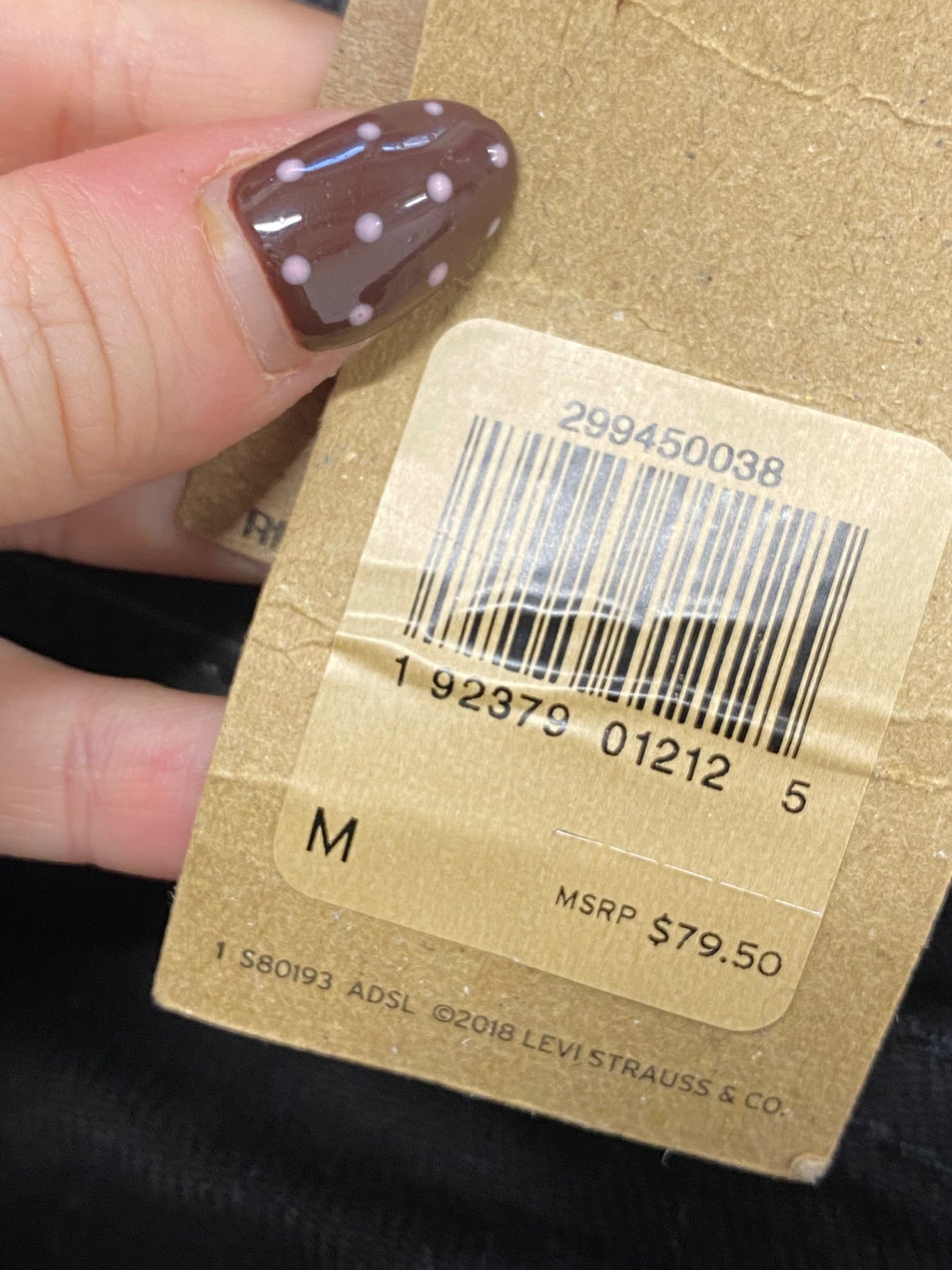 Fabulous Levi's original trucker Jacket UK 10 Black new FQ501