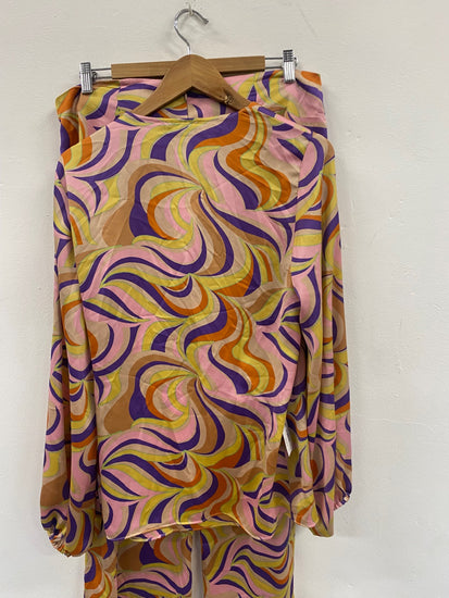 Fabulous Never Fully Dressed Autumnal Swirl Co ord UK14 L New FQ501