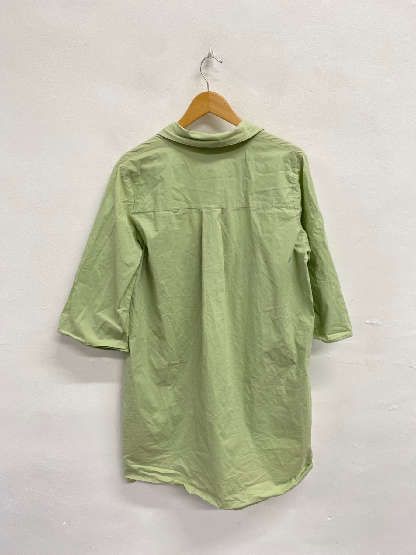 Fabulous Cos Midi shirt Dress UK 16 Mint Green MW492