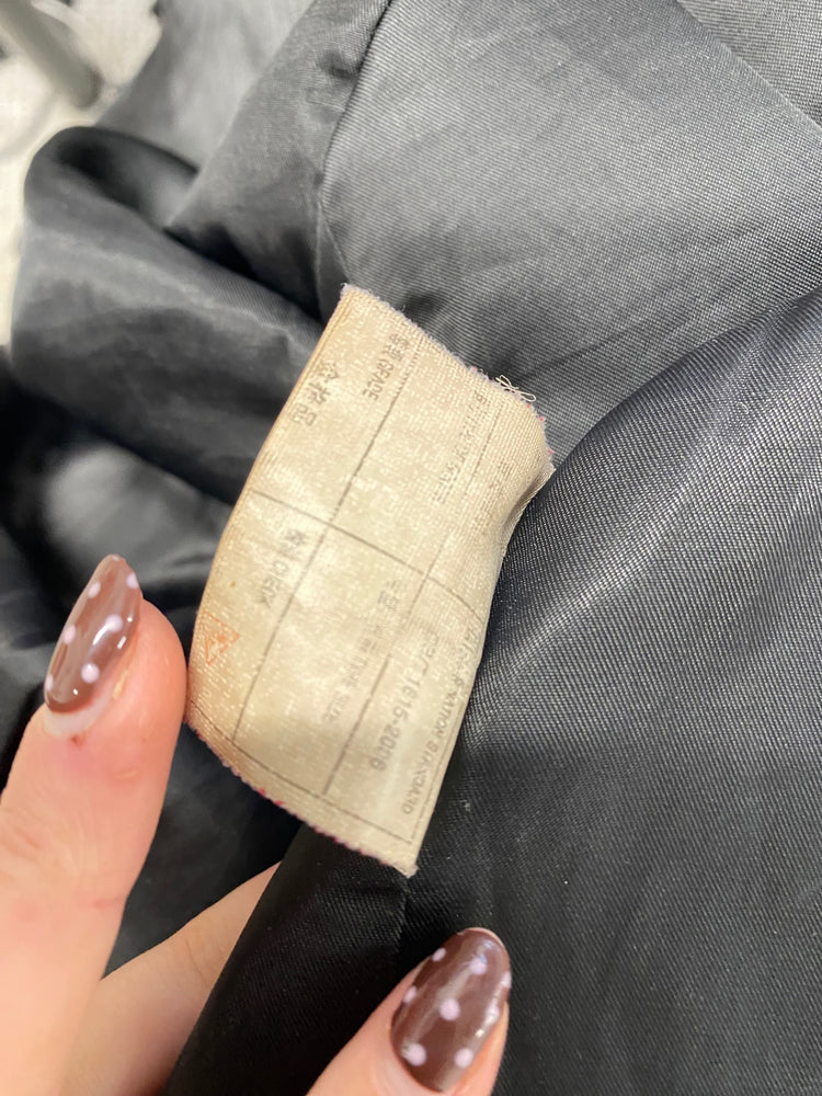 Fabulous vintage Brick lane London Leather Jacket UK 12-14 Black hooded SS002