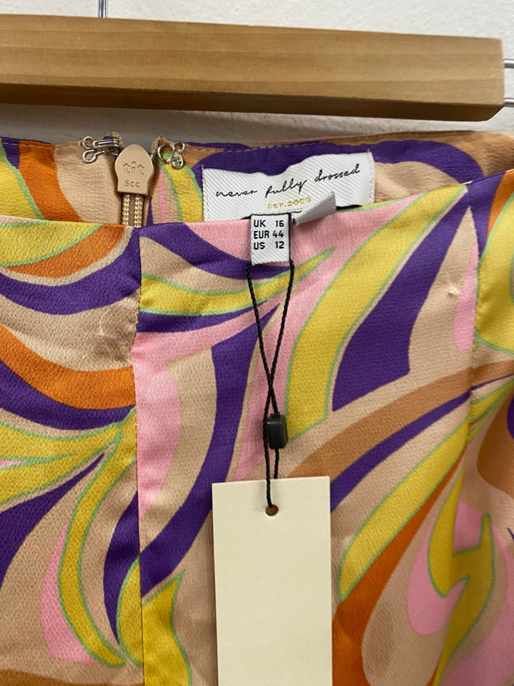 Fabulous Never Fully Dressed Autumnal Swirl Co ord UK14 L New FQ501