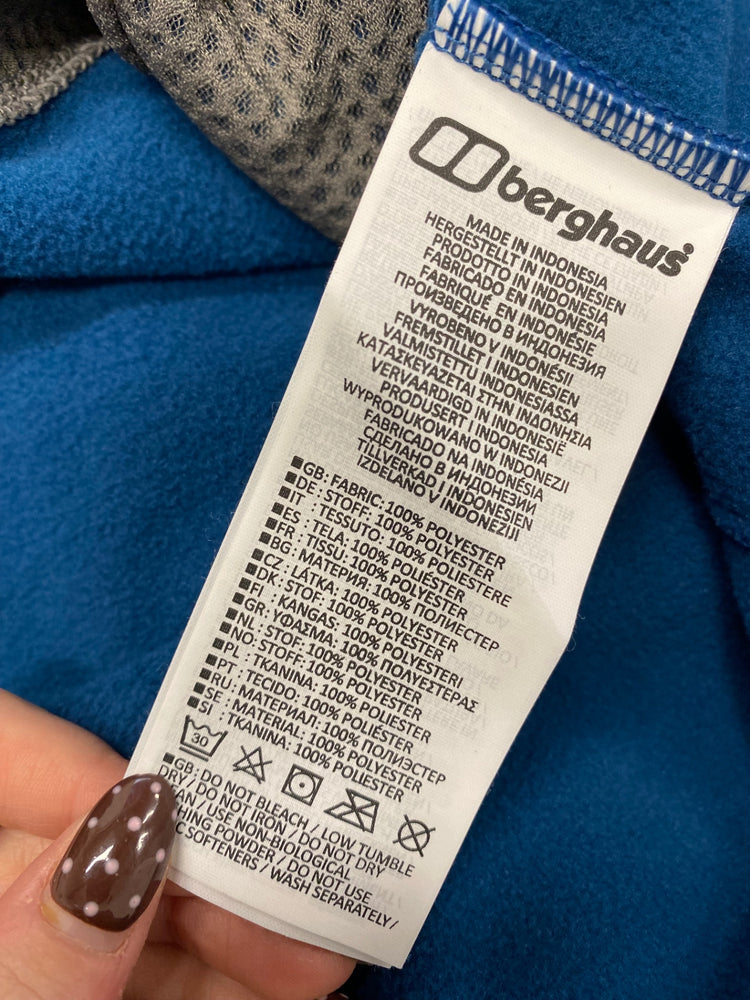 Fabulous Berghaus Fleece Jumper UK 16 Blue LG276