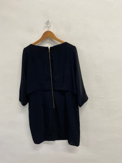 Fabulous The Fold London northcote Midi Dress UK 16 Black LG276