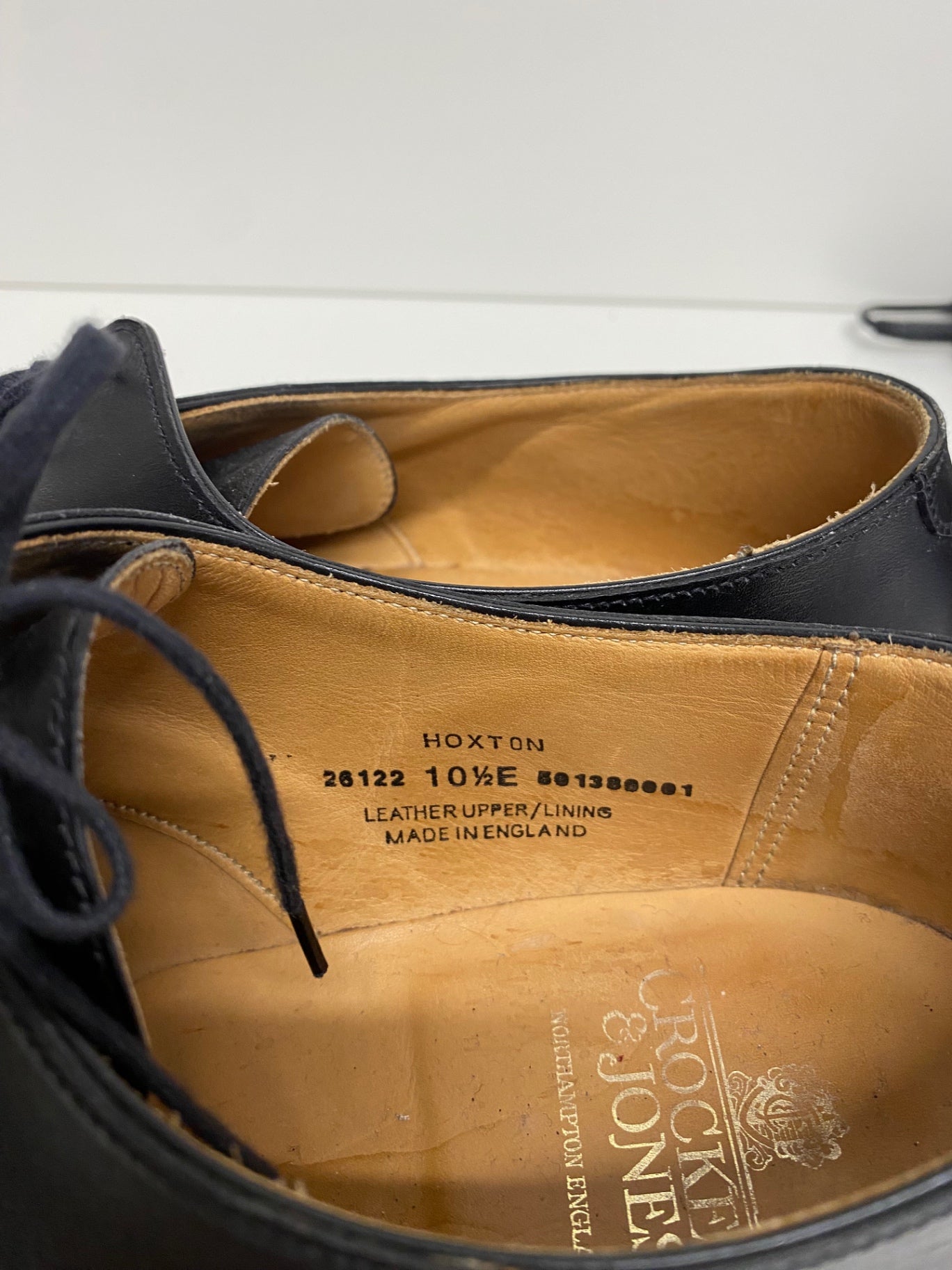 Fabulous Crockett & Jones Hoxton Oxfords Uk10.5 Black Classics LG276