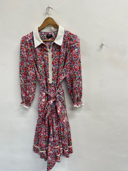Fabulous ME+EM Dress UK 16 watercolour Multicolor floral LG276
