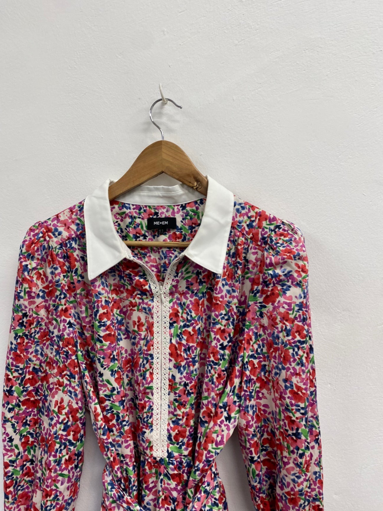 Fabulous ME+EM Dress UK 16 watercolour Multicolor floral LG276