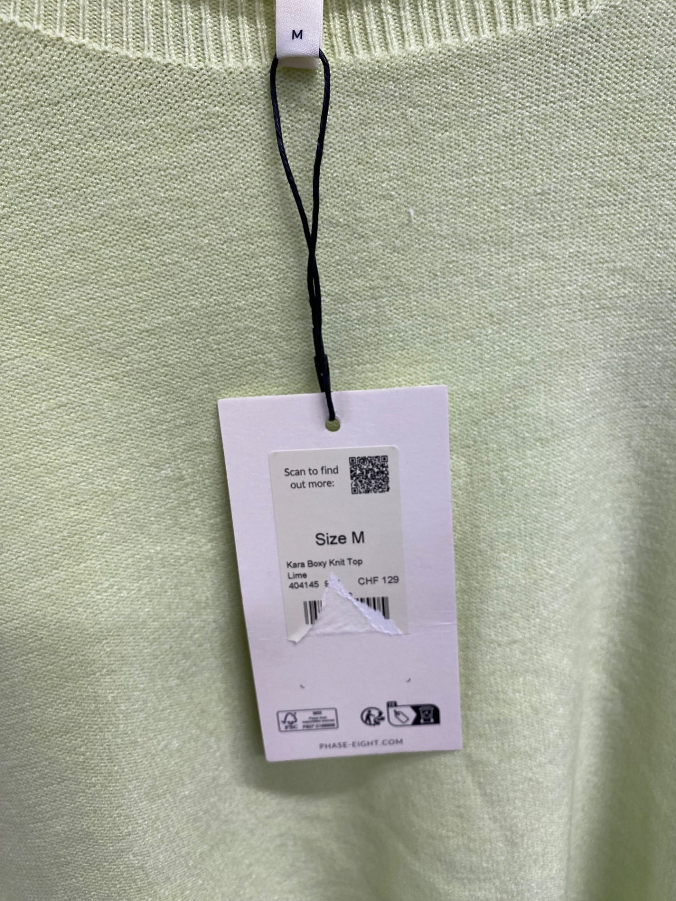 Fabulous Phase Eight Sweater UK 10 Lime green new LG276