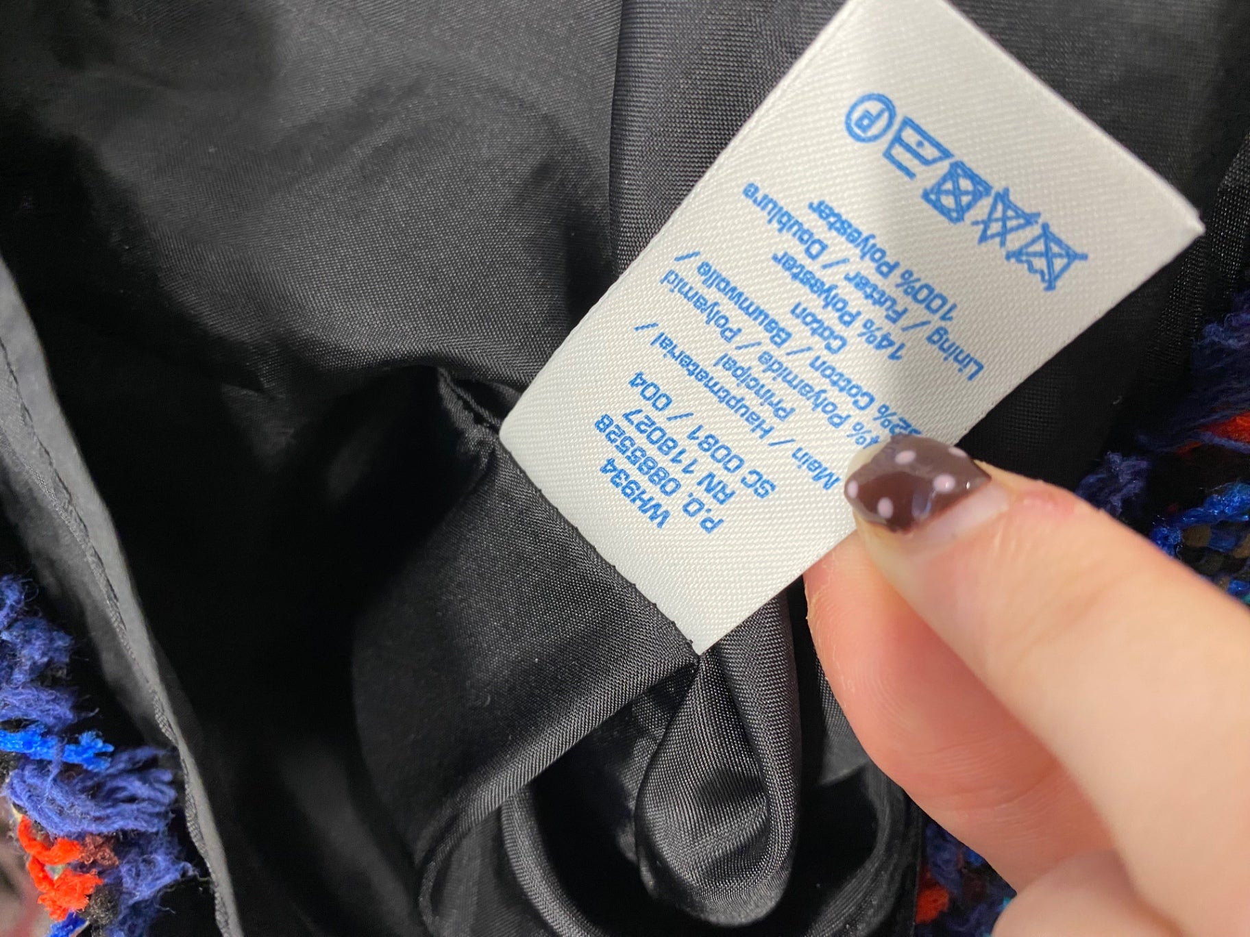 Fabulous Boden Midi Dress UK 14 long Tweed checked blue LG276