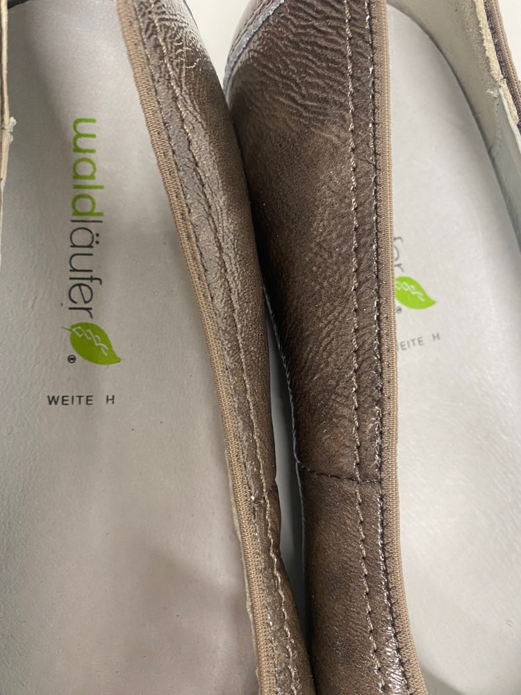 Fabulous WaldLaufer leather width H Ballet Flats UK6.5 Taupe