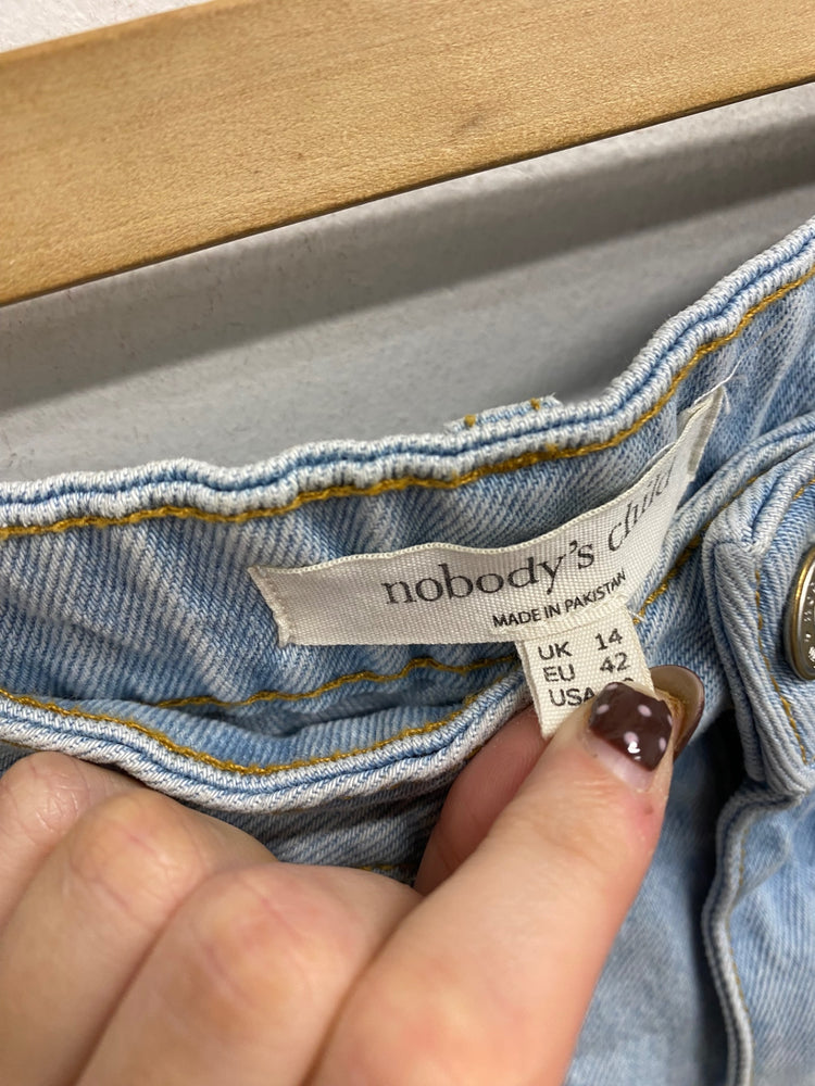 Fabulous Nobody’s Child denim Two-piece set UK 14-16 Light blue jeans top #700 LG276