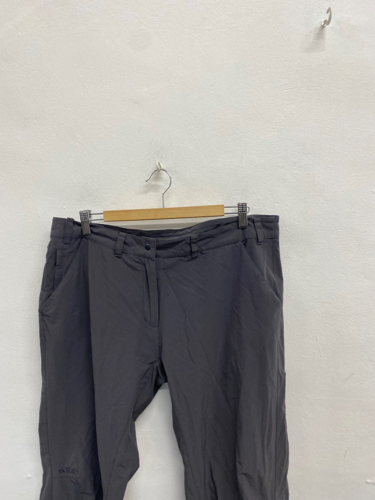 Fabulous women’s Rab traverse pants Trousers UK 16 Grey LG276
