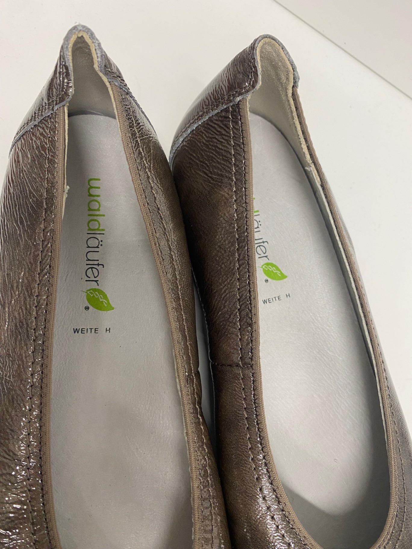 Fabulous WaldLaufer leather width H Ballet Flats UK6.5 Taupe
