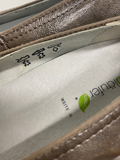 Fabulous WaldLaufer leather width H Ballet Flats UK6.5 Taupe