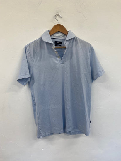 Fabulous Hugo Boss Merecnerised cotton polo Shirt UkXL Light blue LG276