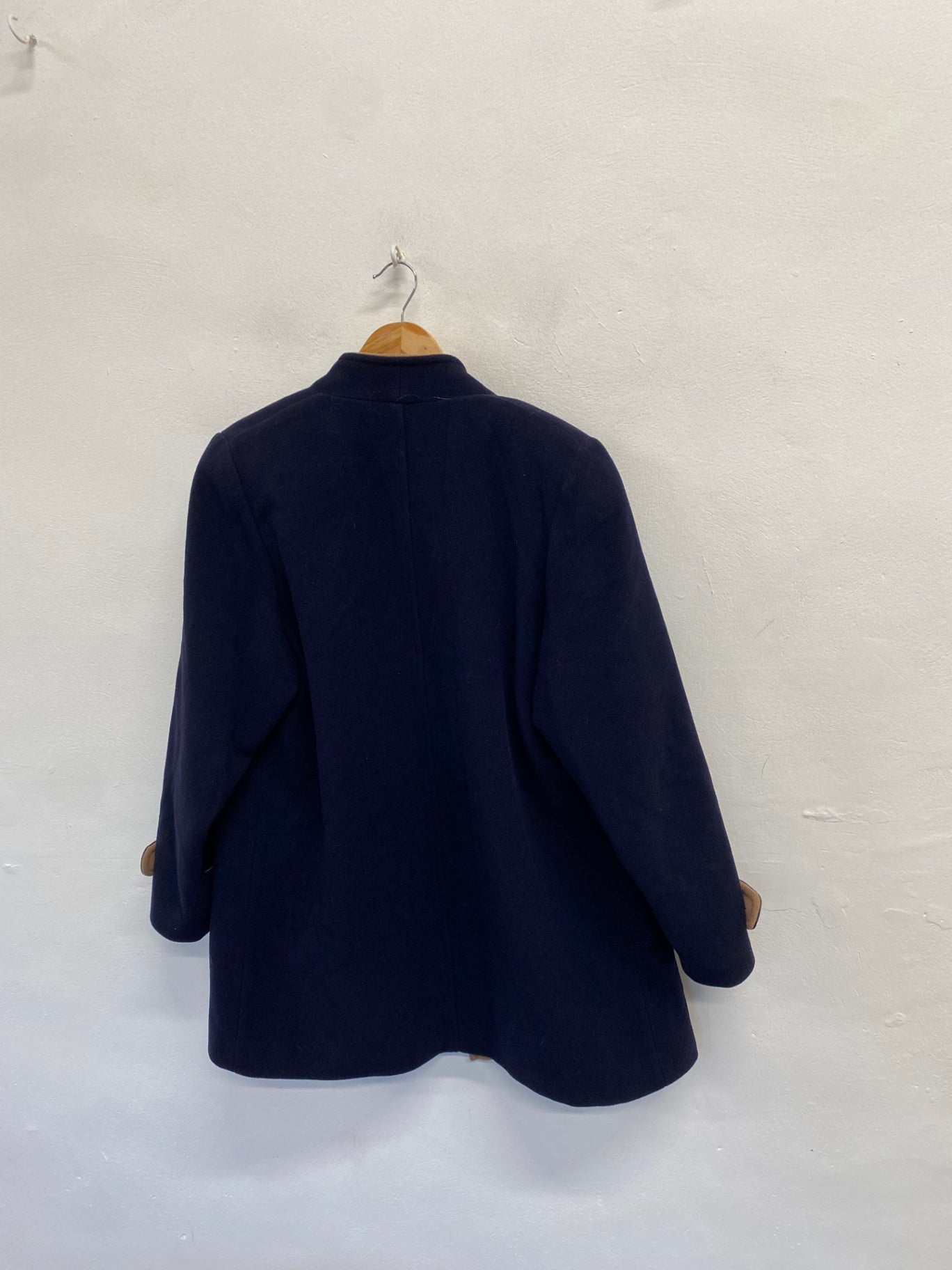 Fabulous Kesta London Peacoat UK 10 Navy tan LG276