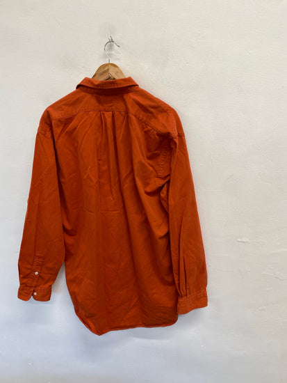 Fabulous Ralph Lauren Shirt UK L Orange cotton Blaire LG276