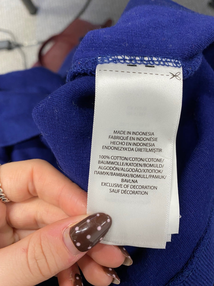 Fabulous Polo Ralph Lauren Sweater knit rib estate cotton UK M Blue LG276