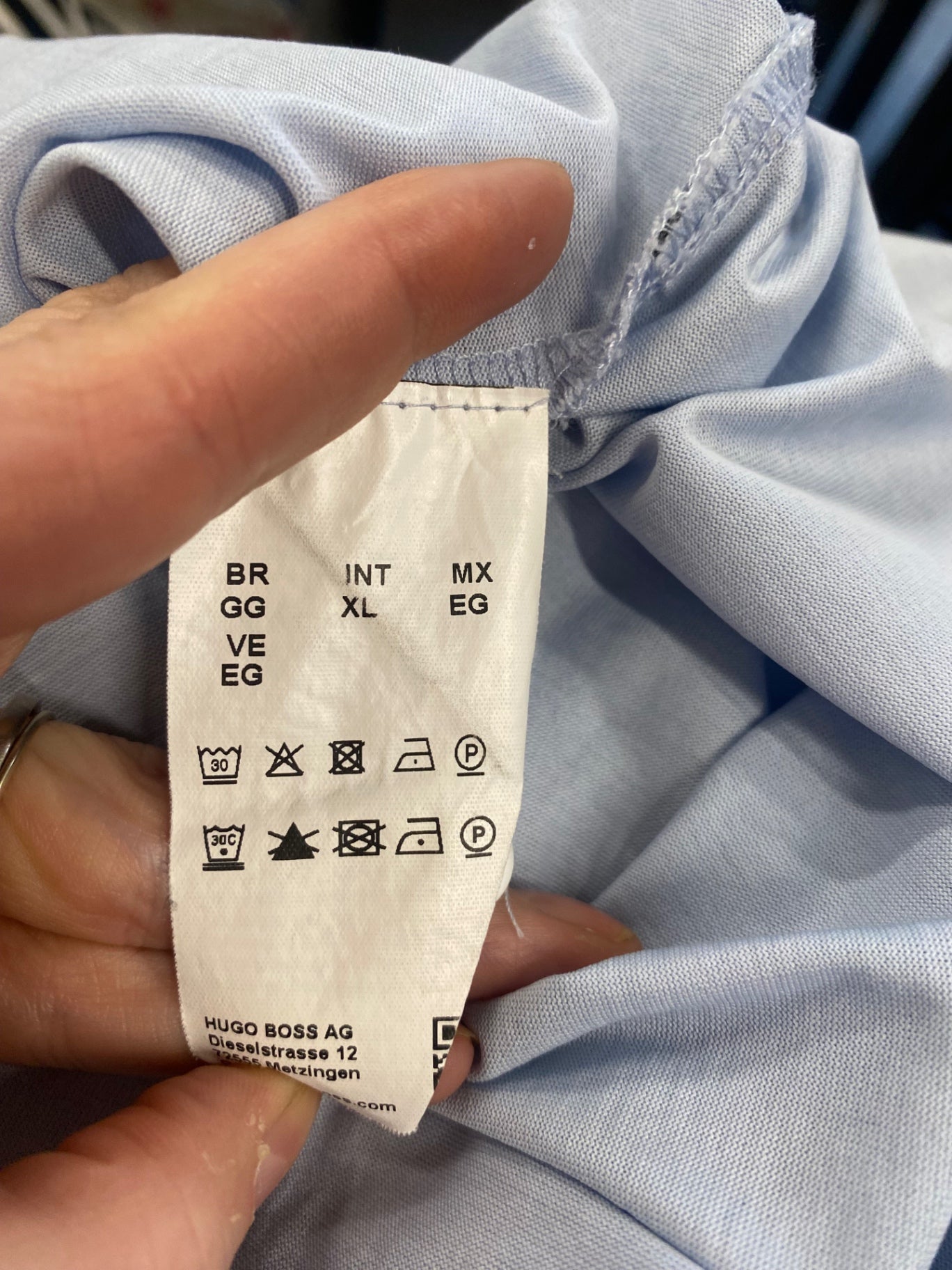 Fabulous Hugo Boss Merecnerised cotton polo Shirt UkXL Light blue LG276