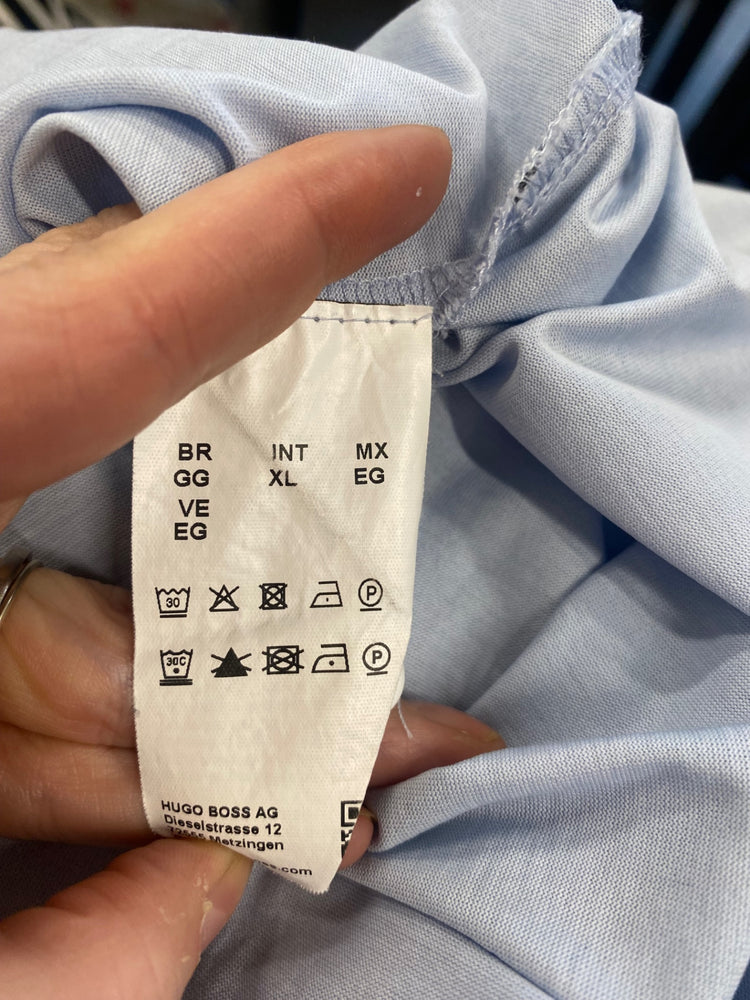 Fabulous Hugo Boss Merecnerised cotton polo Shirt UkXL Light blue LG276