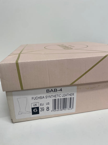 Fabulous Essex Glam Knee high Barbie Boots UK6 Fuchia  Pink LG276