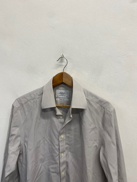Fabulous Charles Tyrwhitt Shirt 15.5" slim fit Light Grey LG276