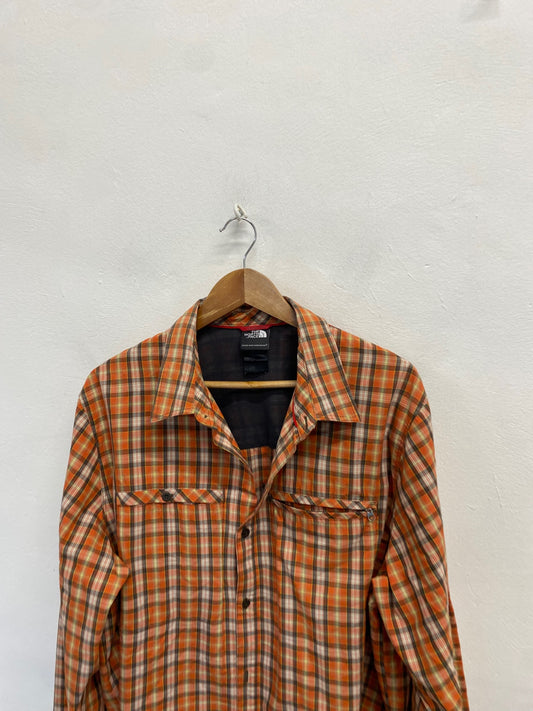 Fabulous The North Face Shirt UK XL Orange checked LG276