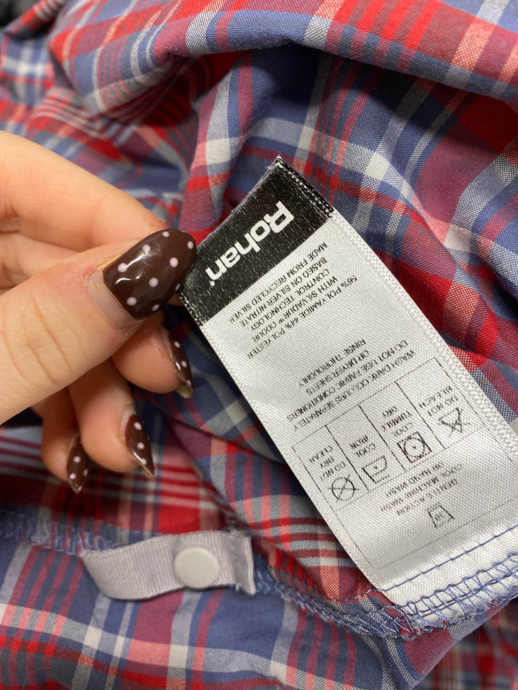 Fabulous Rohan Shirt UK XL Red and Blue checked popper LG276