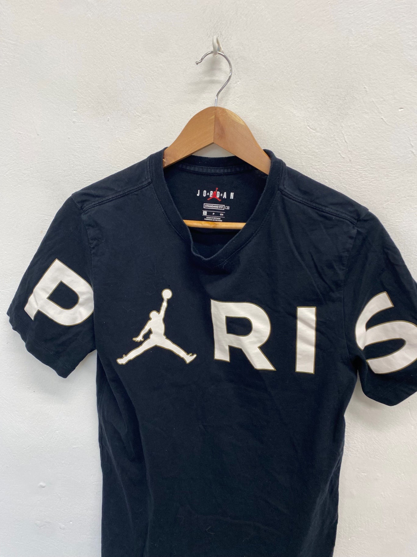 Fabulous Nike jordan psg Paris Saint germain T-Shirt UK S Black LG276