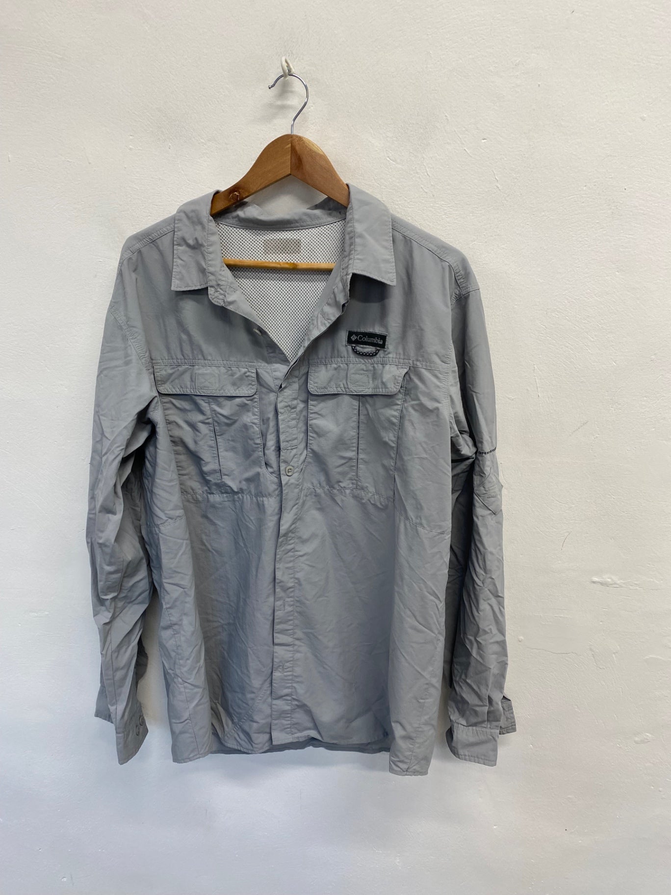 Fabulous Columbia Shirt UK XL Grey casual LG276