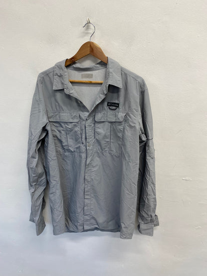 Fabulous Columbia Shirt UK XL Grey casual LG276