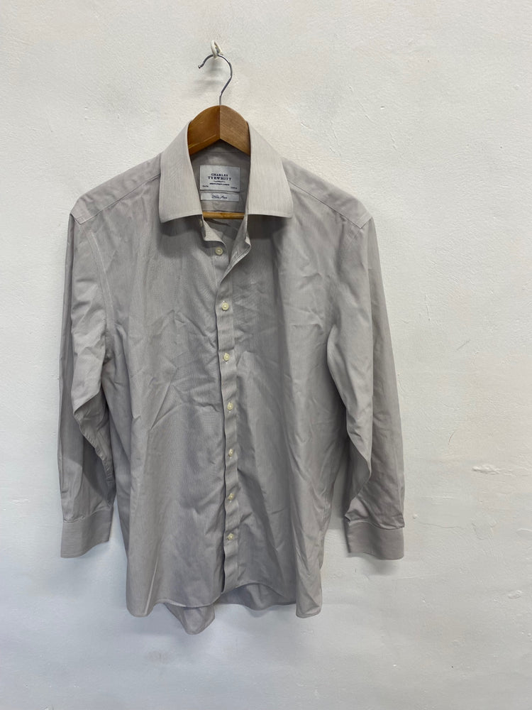 Fabulous Charles Tyrwhitt Shirt 15.5" slim fit Light Grey LG276