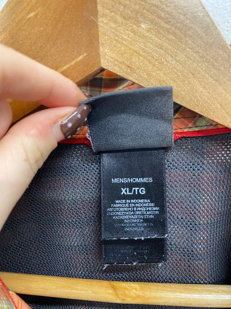 Fabulous The North Face Shirt UK XL Orange checked LG276