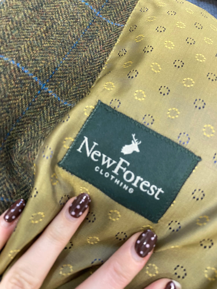 Fabulous Newforest sport shooting jacket Blazer UK 40L Khaki tweed LG276
