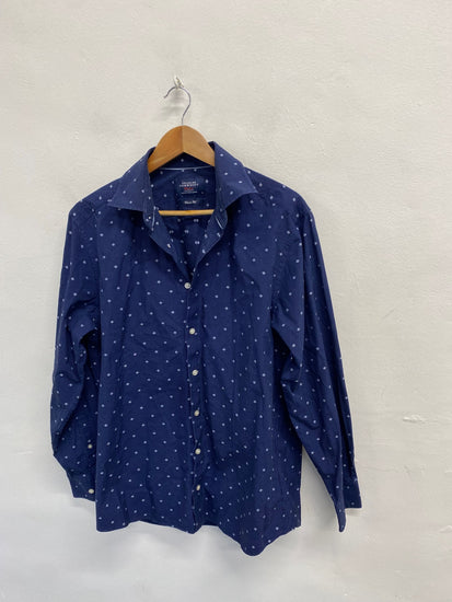 Fabulous Charles Tyrwhitt Shirt UK M Blue speckle LG276