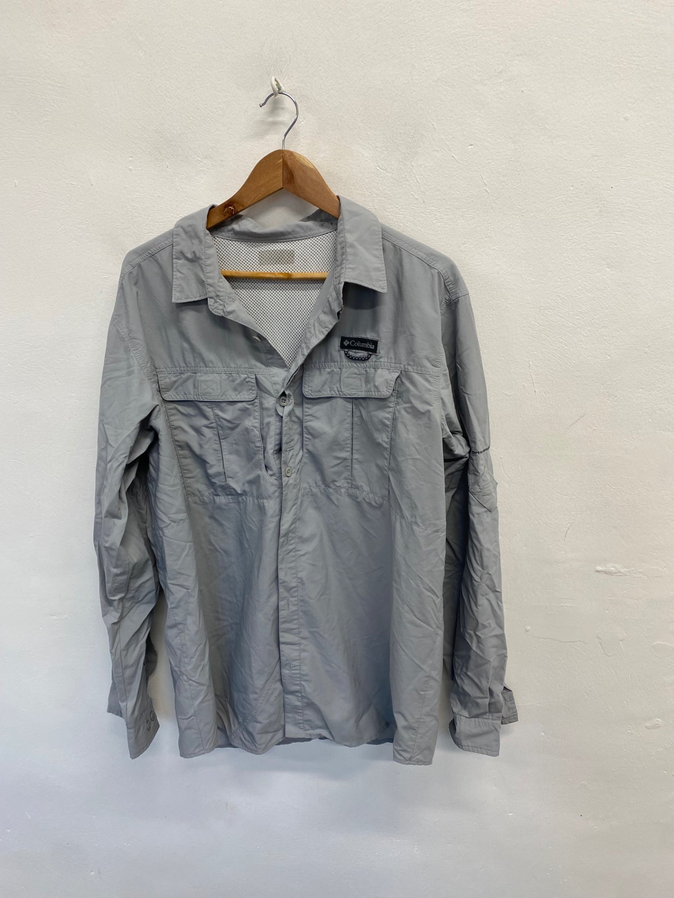 Fabulous Columbia Shirt UK XL Grey casual LG276