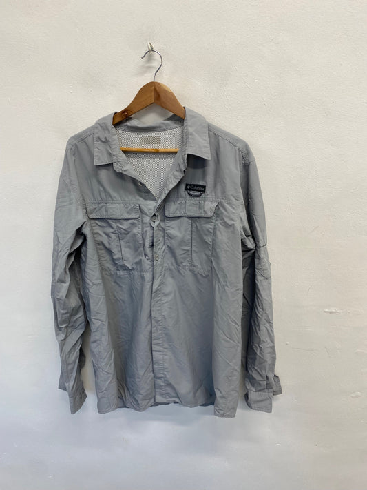 Fabulous Columbia Shirt UK XL Grey casual LG276
