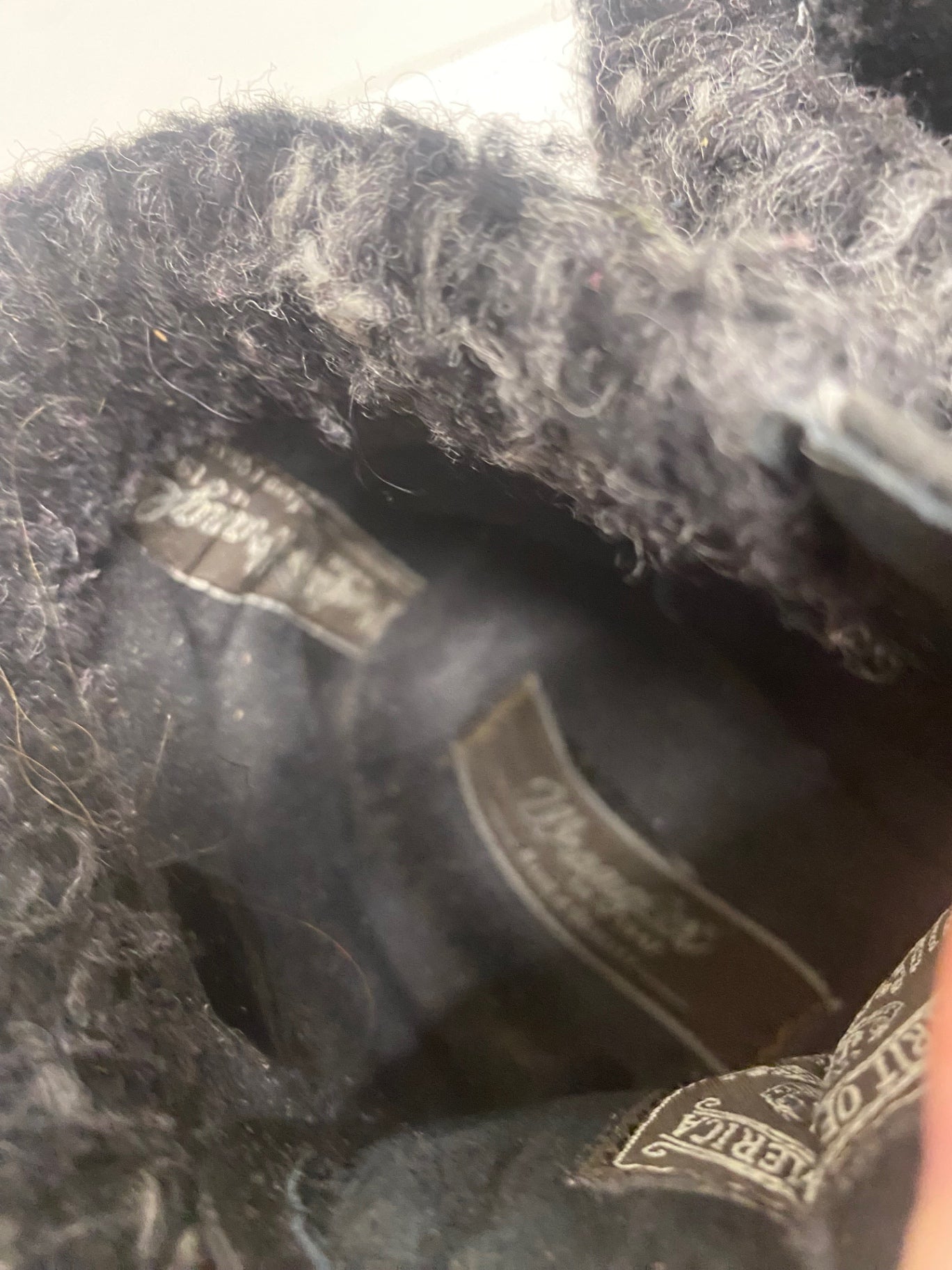 Fabulous Wrangler leather fur trim Boots UK5 Black GS502