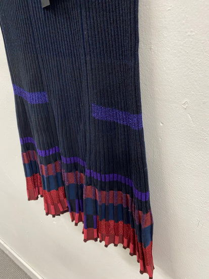 Fabulous Kenzo occasion party outfit Dress Co ord UkXS Metallic Navy NF494