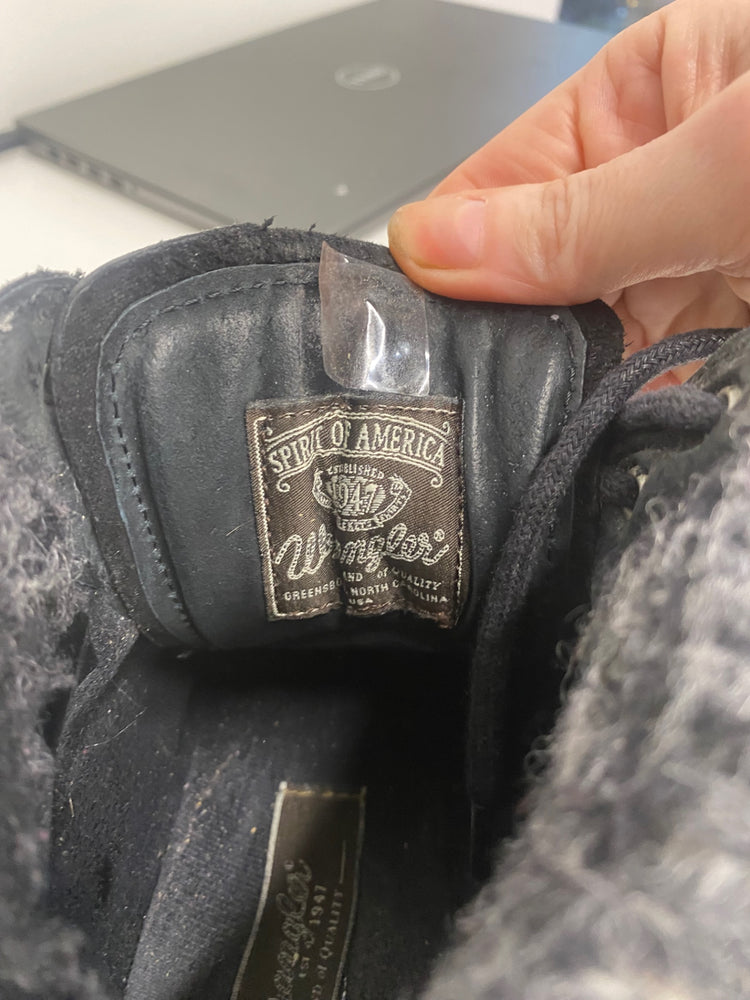 Fabulous Wrangler leather fur trim Boots UK5 Black GS502