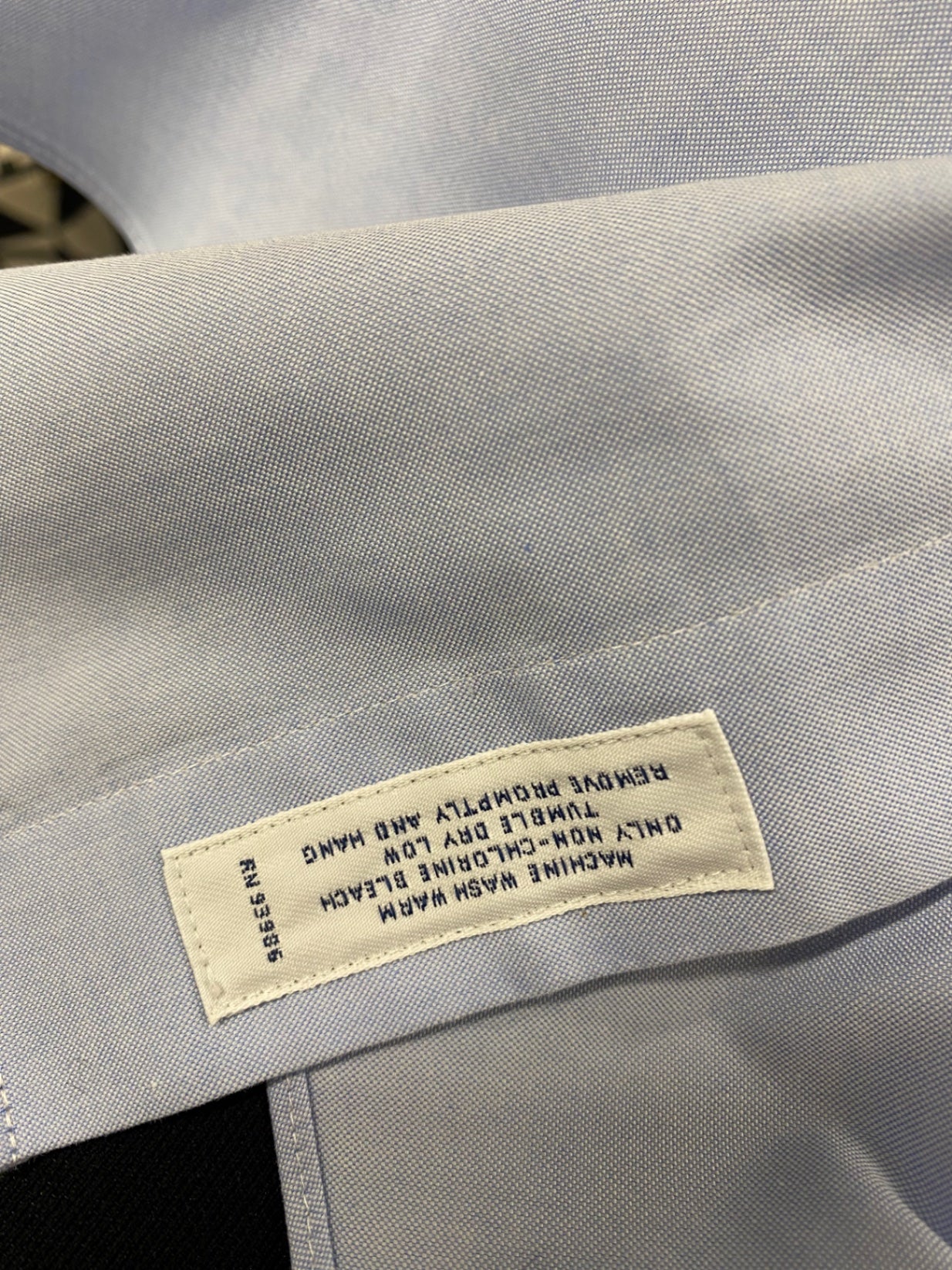 Fabulous Brooks Brothers Shirt 17” Light blue Cotton marked formal shirt (2) SH493