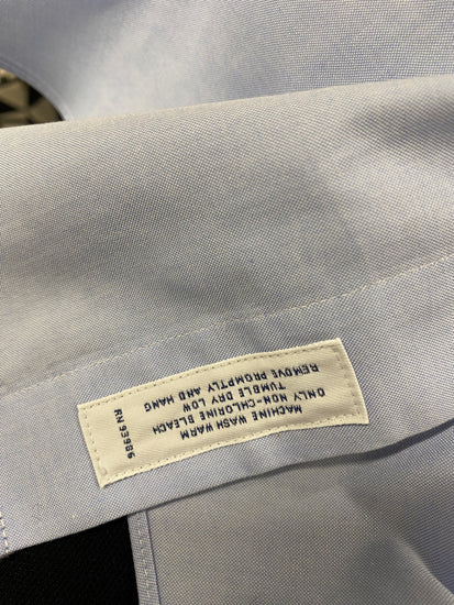 Fabulous Brooks Brothers Shirt 17” Light blue Cotton marked formal shirt (2) SH493