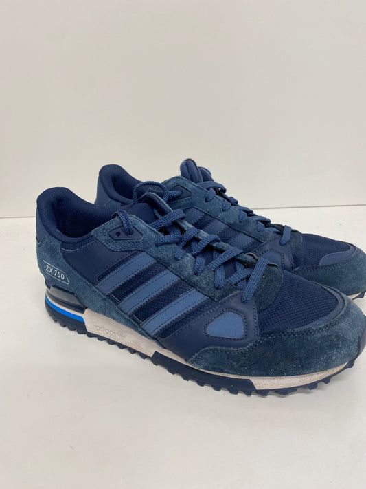 Fabulous Adidas ZX 750 suede Sneakers Uk8 Navy Blue Classics LT002