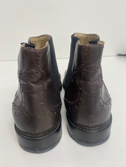 Fabulous Hobbs Genevieve brogue ankle Boots Uk5 Brown Leather LT002