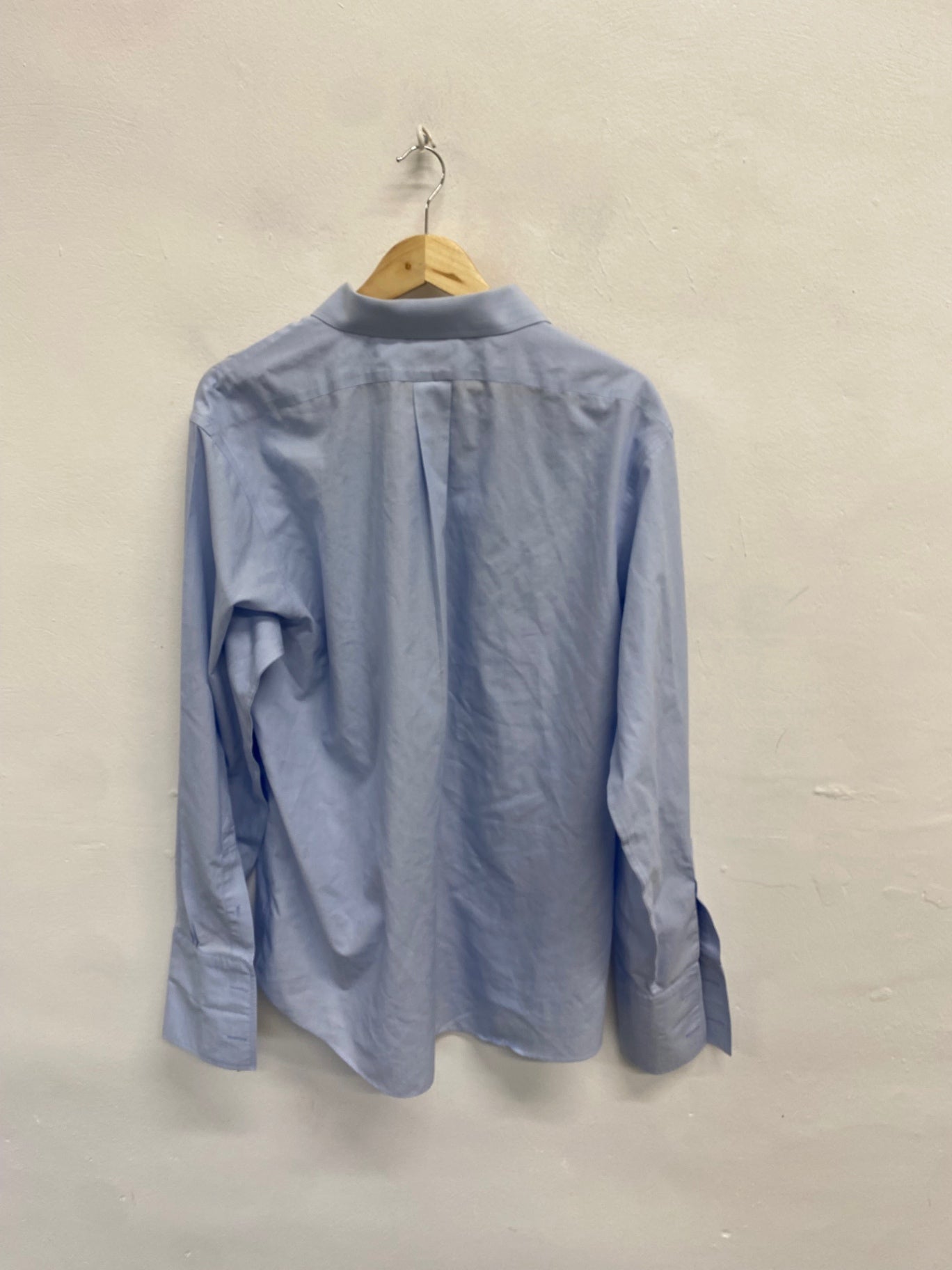 Fabulous Brooks Brothers Shirt 17” formal French cuff Light Blue SH493