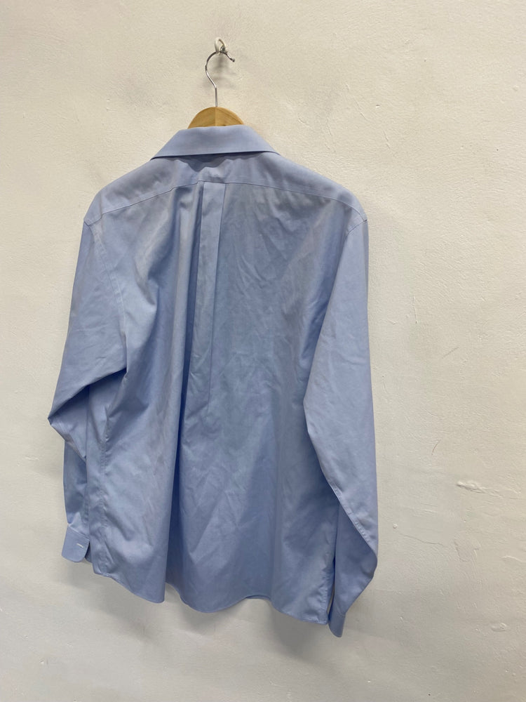 Fabulous Brooks Brothers Shirt 17” Light blue Cotton marked formal shirt (2) SH493