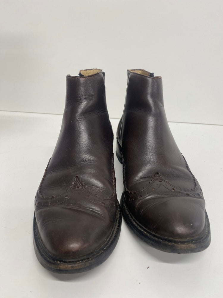 Fabulous Hobbs Genevieve brogue ankle Boots Uk5 Brown Leather LT002