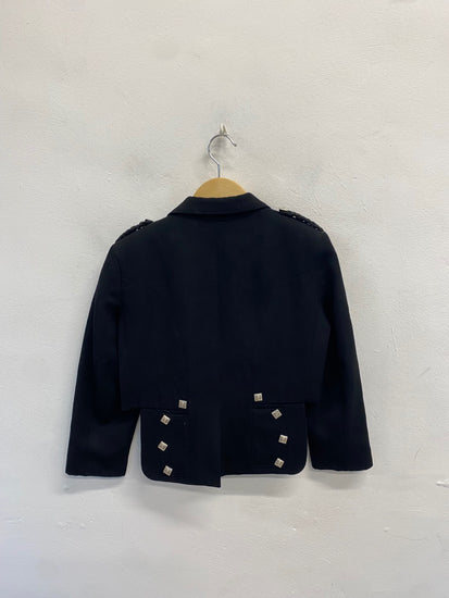 Fabulous traditional Scottish Kilt Jacket 3 button Prince Charlie Age 9-10 #802 MD001