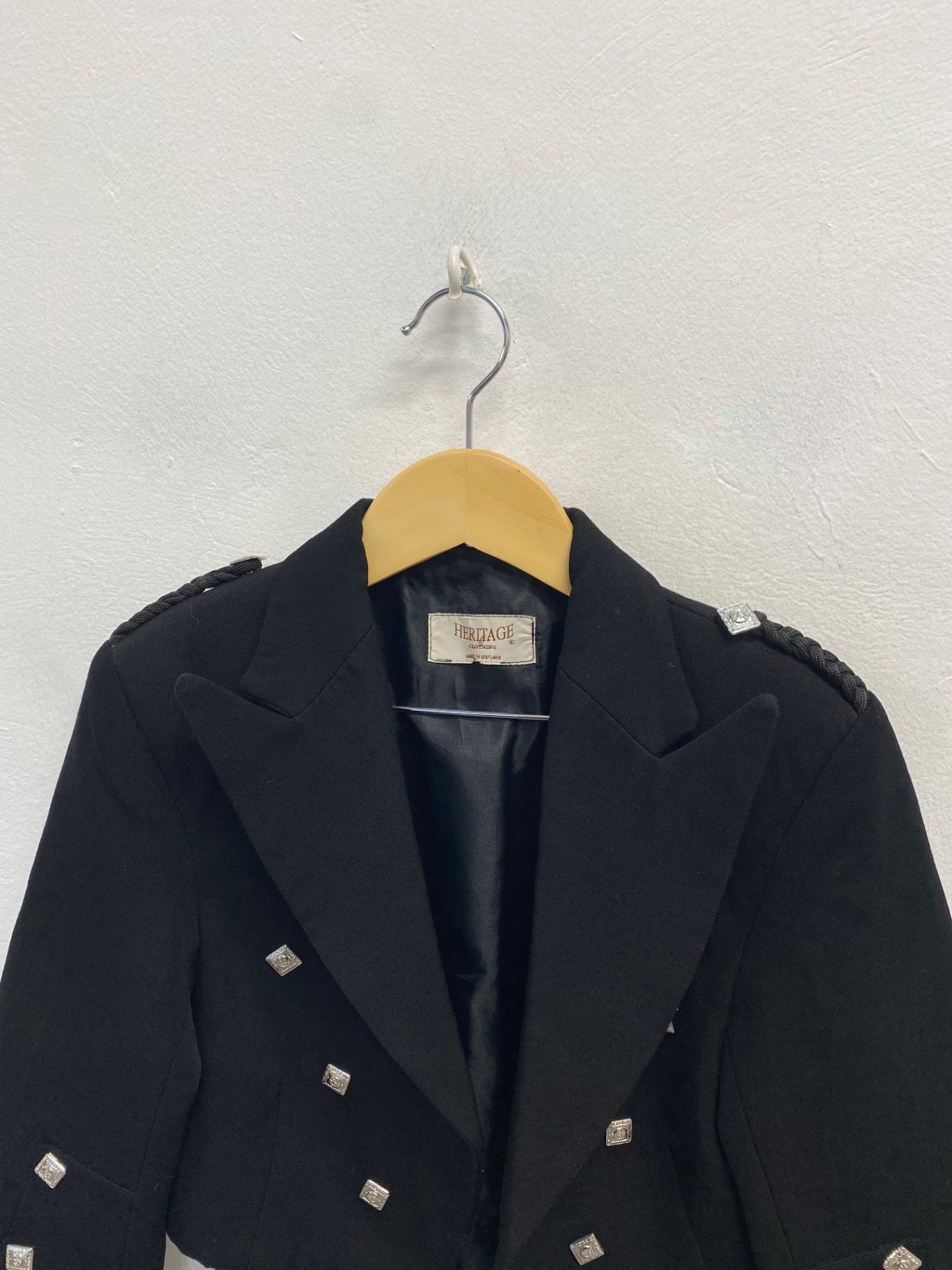 Fabulous traditional Scottish Kilt Jacket 3 button Prince Charlie Age 9-10 #802 MD001