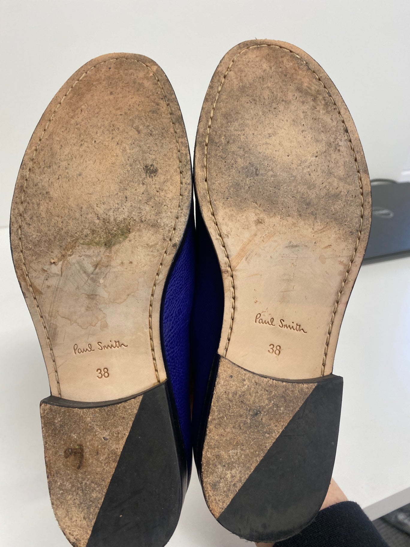 Fabulous Paul Smith Cora Leather Loafers UK5 Blue Chain KF001