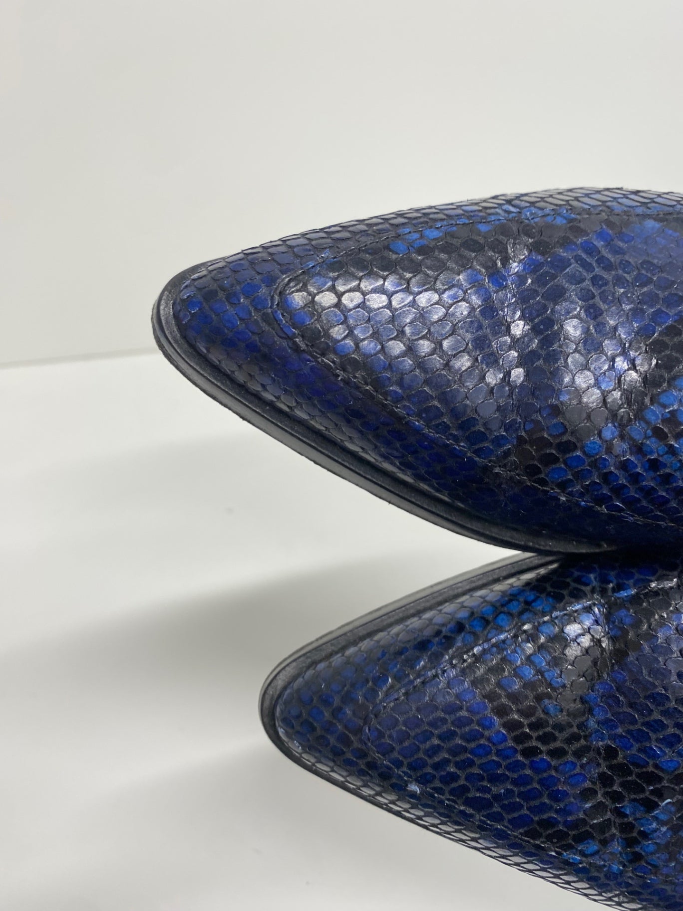 Fabulous Paul smith Janell leather Loafers UK5 Blue & Black Animal KF221